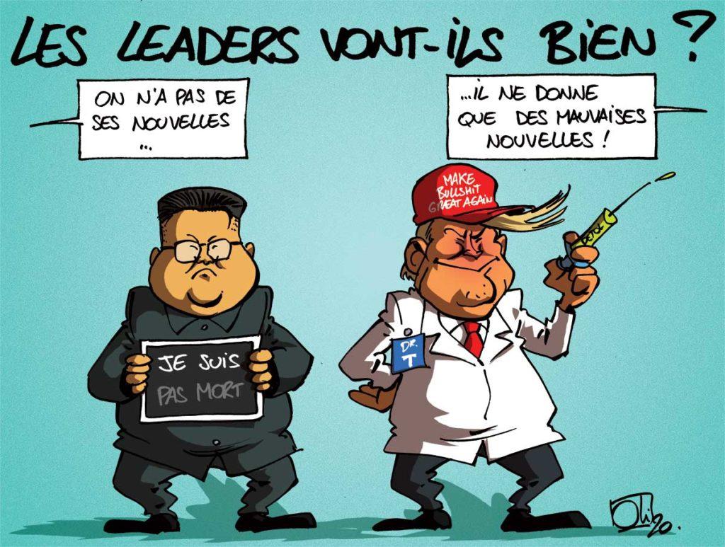 Kim Jong-Un et Donald Trump vont bien...